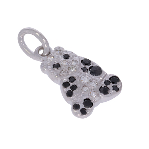 Pandantiv, Aur Alb, 18 k, 1.94 gr, cu Diamante, Cod Produs: 677185 - 2