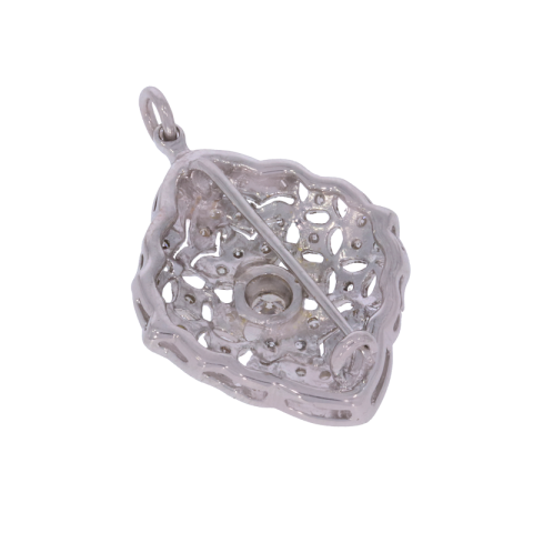Brosa, Aur Alb, 18 k, 3.62 gr, Cod Produs: 677728 - 2