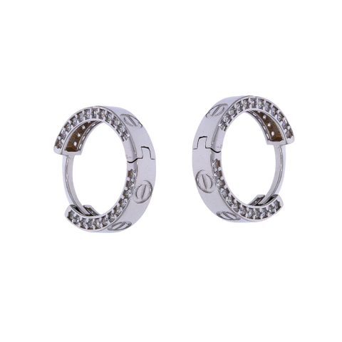 Cercei, Aur Alb, 14 k, 3.1 gr, Cod Produs: 678217 - 1