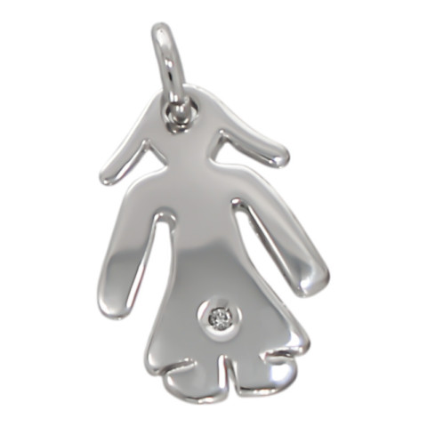 Pandantiv, Aur Alb, 18 k, 1.68 gr, Cod Produs: 684387 - 2