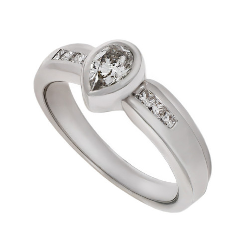 Inel, Aur Alb, 18 k, 4.89 gr, cu Diamante, Cod Produs: 685761 - 2