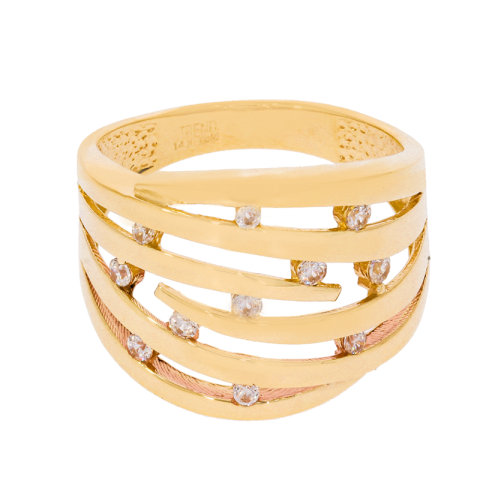 Inel, Aur Galben, 14 k, 4.4 gr, Cod Produs: 688166 - 1