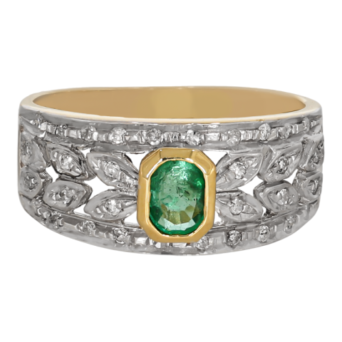 Inel, Aur Mixt, 18 k, 4.99 gr, cu Diamante, Cod Produs: 690911 - 2