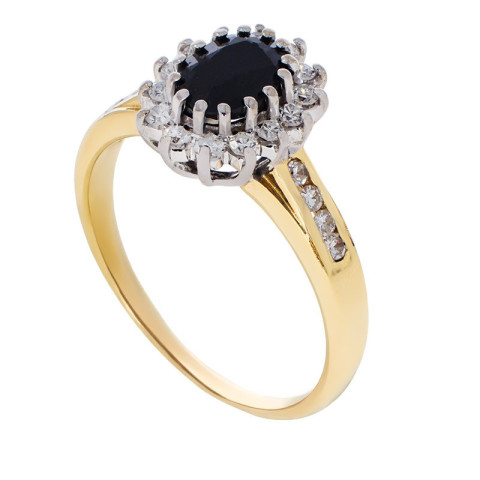 Inel, Aur Mixt, 18 k, 3.89 gr, cu Diamante, Cod Produs: 699790 - 2