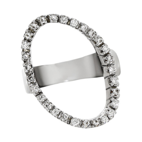 Inel, Aur Alb, 18 k, 11.22 gr, cu Diamante, Cod Produs: 700311 - 2