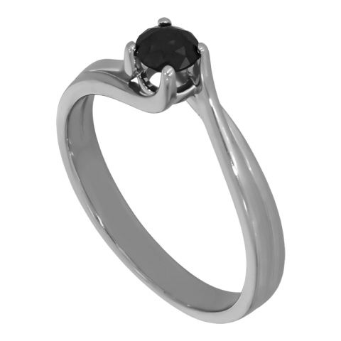 Inel, Aur Alb, 18 k, 2.34 gr, cu Diamante, Cod Produs: 702202 - 1