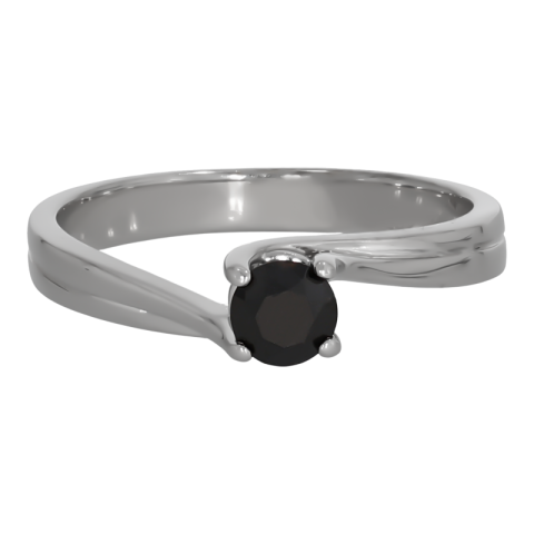 Inel, Aur Alb, 18 k, 2.34 gr, cu Diamante, Cod Produs: 702202 - 2