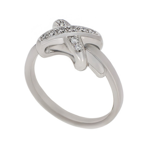 Inel, Aur Alb, 18 k, 5.33 gr, cu Diamante, Cod Produs: 704694 - 2