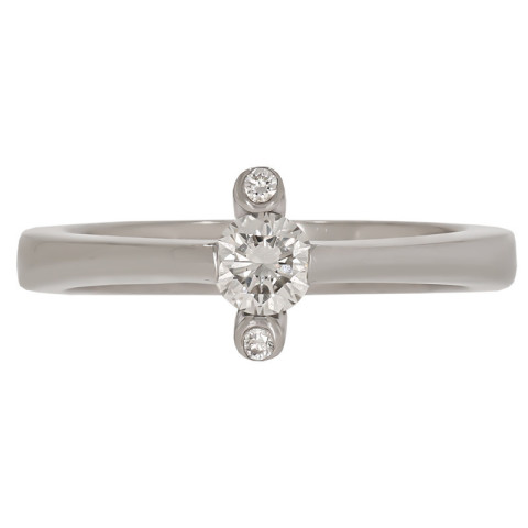 Inel, Aur Alb, 18 k, 5.13 gr, cu Diamante, Cod Produs: 706169 - 2