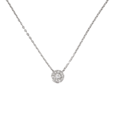 Colier, Aur Alb, 18 k, 6.81 gr, cu Diamante, Cod Produs: 707520 - 2