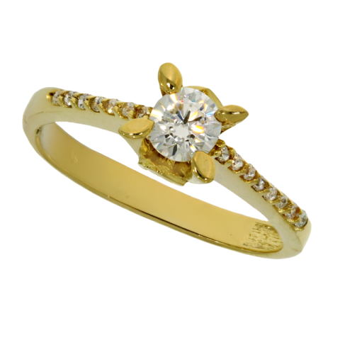 Inel De Logodna, Aur Galben, 14 k, 2.41 gr, Cod Produs: 708244 - 1