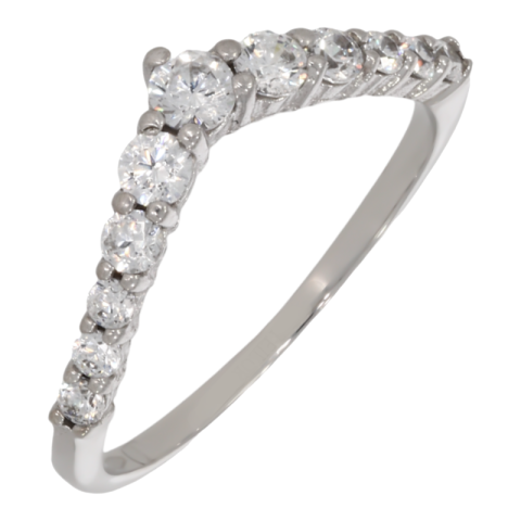 Inel, Aur Alb, 14 k, 1.6 gr, Cod Produs: 708801 - 1