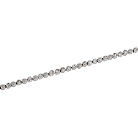 Bratara, Aur Alb, 18 k, 9.92 gr, cu Diamante, Cod Produs: 710845 - 2
