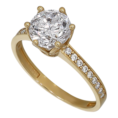 Inel De Logodna, Aur Galben, 14 k, 2.5 gr, Cod Produs: 712413 - 1