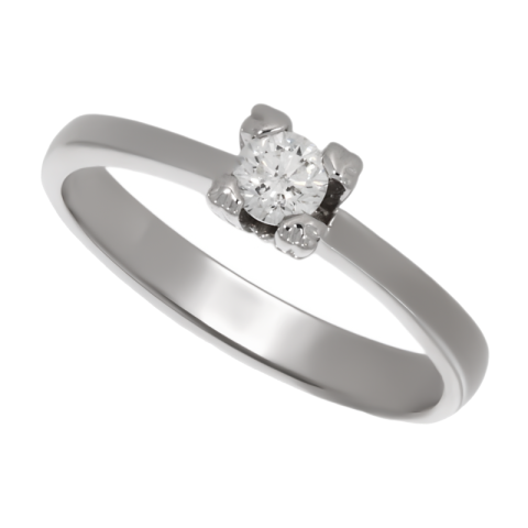 Inel, Aur Alb, 18 k, 2.91 gr, cu Diamante, Cod Produs: 714656 - 1