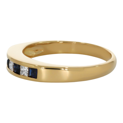 Inel, Aur Galben, 18 k, 3.84 gr, cu Diamante, Cod Produs: 716371 - 2