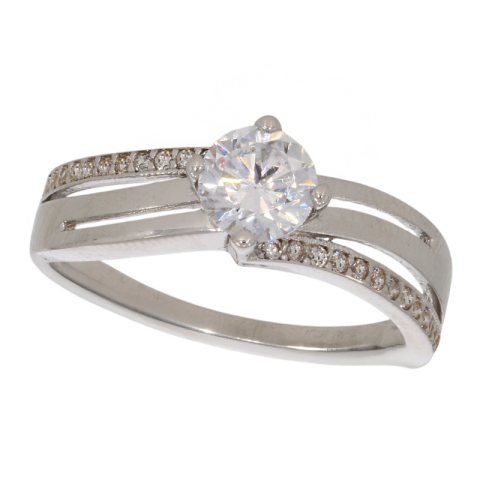 Inel De Logodna, Aur Alb, 14 k, 2.52 gr, Cod Produs: 717610 - 1