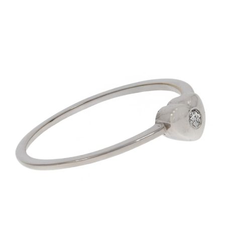 Inel, Aur Alb, 18 k, 1.77 gr, cu Diamante, Cod Produs: 717661 - 2