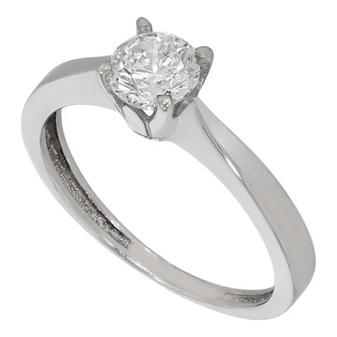 Inel De Logodna, Aur Alb, 14 k, 2.28 gr, Cod Produs: 717669 - 1