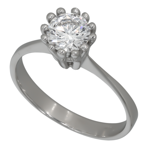 Inel De Logodna, Aur Alb, 14 k, 2.24 gr, Cod Produs: 718628 - 1