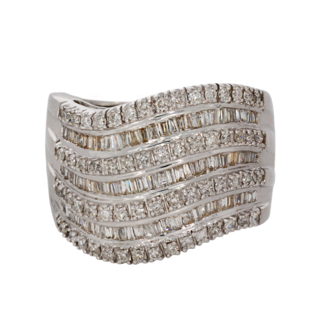 Inel, Aur Alb, 18 k, 12.17 gr, cu Diamante, Cod Produs: 720094 - 2