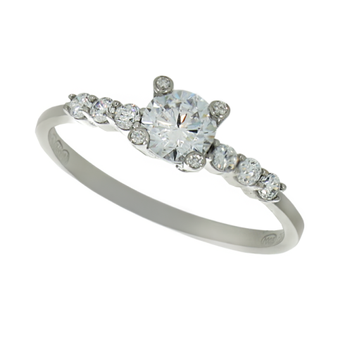 Inel De Logodna, Aur Alb, 14 k, 2.31 gr, Cod Produs: 725249 - 1