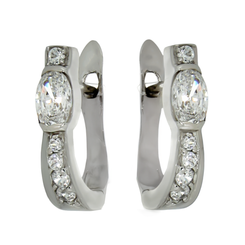 Cercei, Aur Alb, 14 k, 3.54 gr, Cod Produs: 725671 - 1