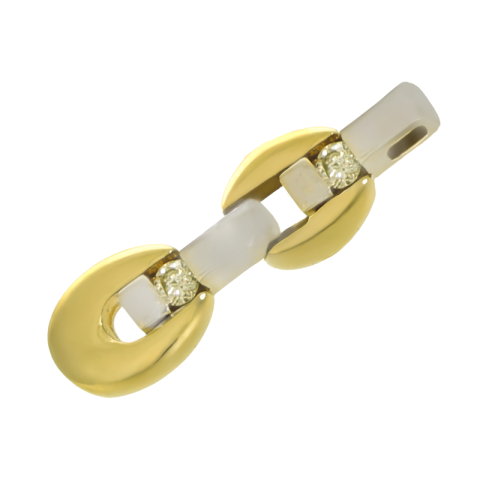 Pandantiv, Aur Mixt, 14 k, 2.2 gr, cu Diamante, Cod Produs: 725817 - 2