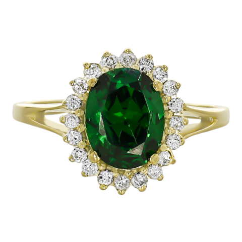 Inel, Aur Galben, 14 k, 3.52 gr, cu Diamante, Cod Produs: 729196 - 2