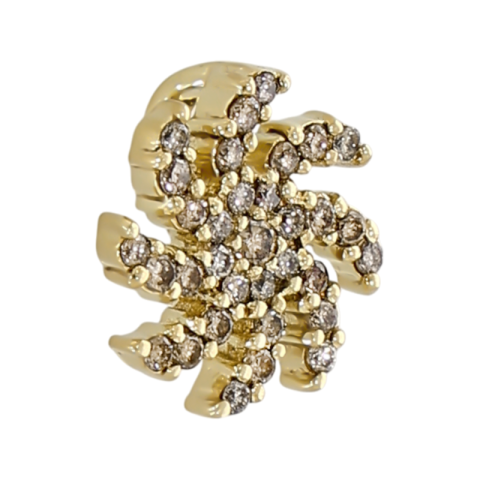 Pandantiv, Aur Galben, 18 k, 1.44 gr, cu Diamante, Cod Produs: 729222 - 2