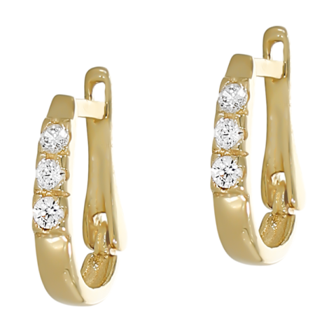 Cercei, Aur Galben, 14 k, 1.59 gr, Cod Produs: 729330 - 1