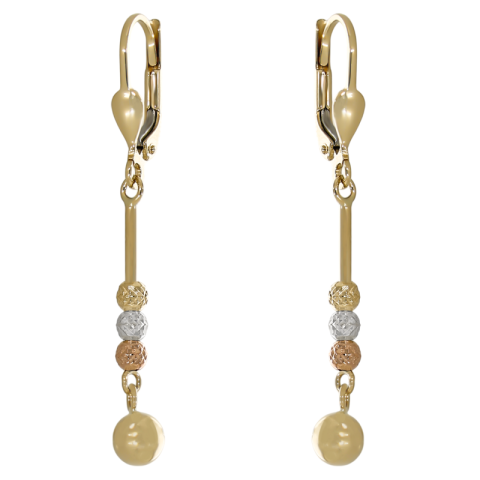 Cercei, Aur Mixt, 14 k, 2.14 gr, Cod Produs: 729843 - 1