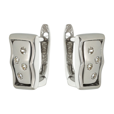 Cercei, Aur Alb, 14 k, 4 gr, Cod Produs: 730278 - 1