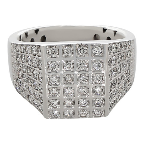 Inel, Aur Alb, 18 k, 11.92 gr, cu Diamante, Cod Produs: 731048 - 2