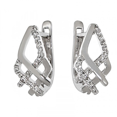 Cercei, Aur Alb, 14 k, 3.1 gr, Cod Produs: 731922 - 1