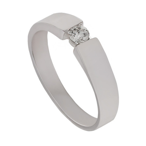 Inel, Aur Alb, 14 k, 3.79 gr, cu Diamante, Cod Produs: 735587 - 2