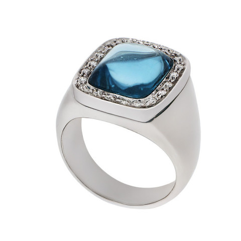 Inel, Aur Alb, 18 k, 10.64 gr, cu Diamante, Cod Produs: 735599 - 2