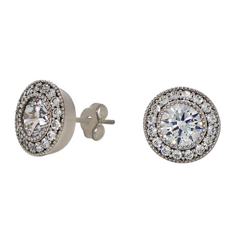 Cercei, Aur Alb, 14 k, 3.71 gr, Cod Produs: 735784 - 1