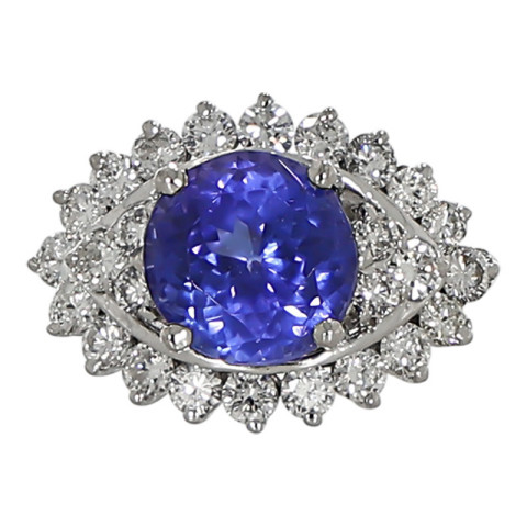 Inel, Aur Alb, 18 k, 6.85 gr, cu Diamante, Cod Produs: 737349 - 2