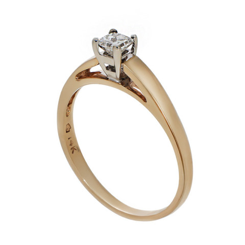 Inel, Aur Mixt, 14 k, 2.14 gr, cu Diamante, Cod Produs: 739807 - 2