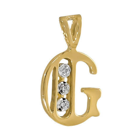Pandantiv Initiala, Aur Galben, 14 k, 0.97 gr, Cod Produs: 740538 - 2