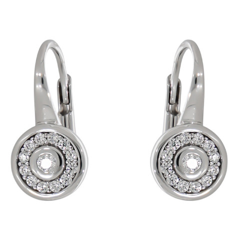 Cercei, Aur Alb, 14 k, 3.09 gr, Cod Produs: 742041 - 1