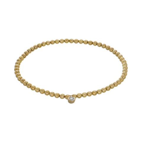 Bratara, Aur Galben, 14 k, 7.45 gr, cu Diamante, Cod Produs: 742877 - 2