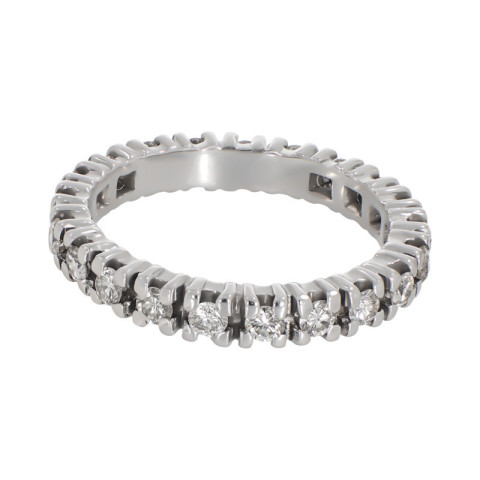 Inel, Aur Alb, 18 k, 3.74 gr, cu Diamante, Cod Produs: 744651 - 2