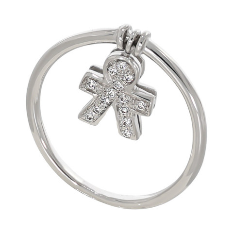 Inel, Aur Alb, 18 k, 2.9 gr, Cod Produs: 746056 - 1