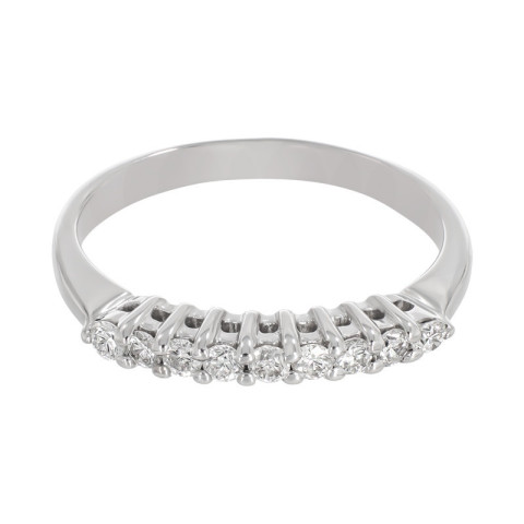 Inel, Aur Alb, 18 k, 2.35 gr, cu Diamante, Cod Produs: 746361 - 2