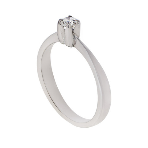 Inel, Aur Alb, 18 k, 3.37 gr, cu Diamante, Cod Produs: 747978 - 2