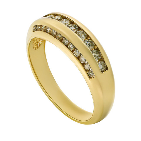 Inel, Aur Galben, 14 k, 4.66 gr, cu Diamante, Cod Produs: 748826 - 2