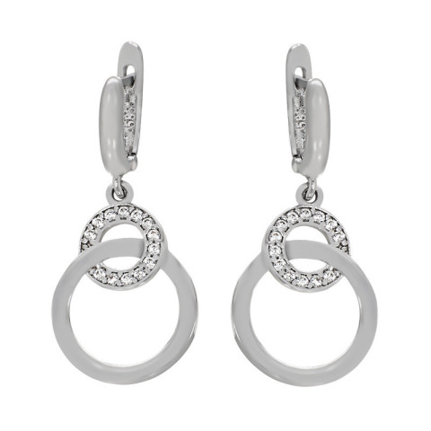 Cercei, Aur Alb, 14 k, 3.5 gr, Cod Produs: 750798 - 1