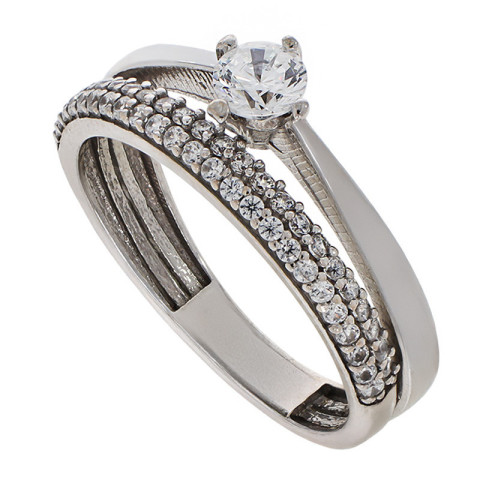 Inel, Aur Alb, 14 k, 2.39 gr, Cod Produs: 751454 - 1